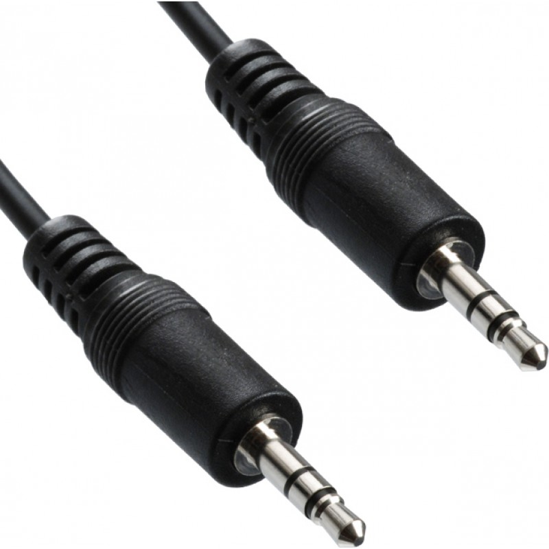 Καλώδιο Audio Jack to Jack 3.5mm 1m Black (EAR-818A)