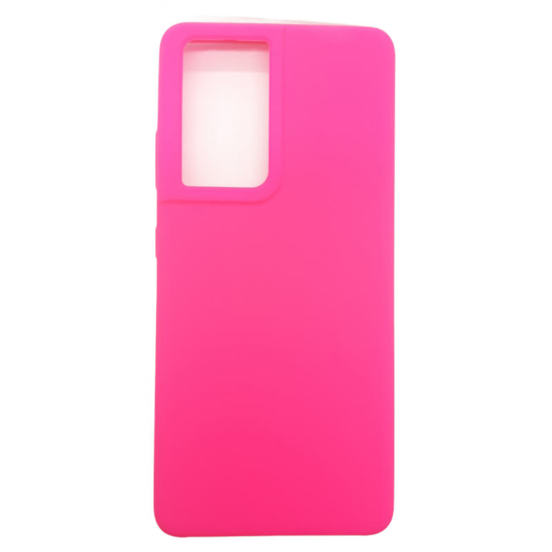 Θήκη Forcell Real Smooth Silicone Samsung Galaxy S21 Ultra G998 Hot Pink