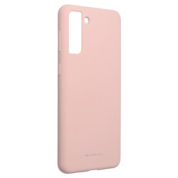 Θήκη Mercury Silicon Cover Soft touch/feeling Samsung Galaxy S21 G990 Pink