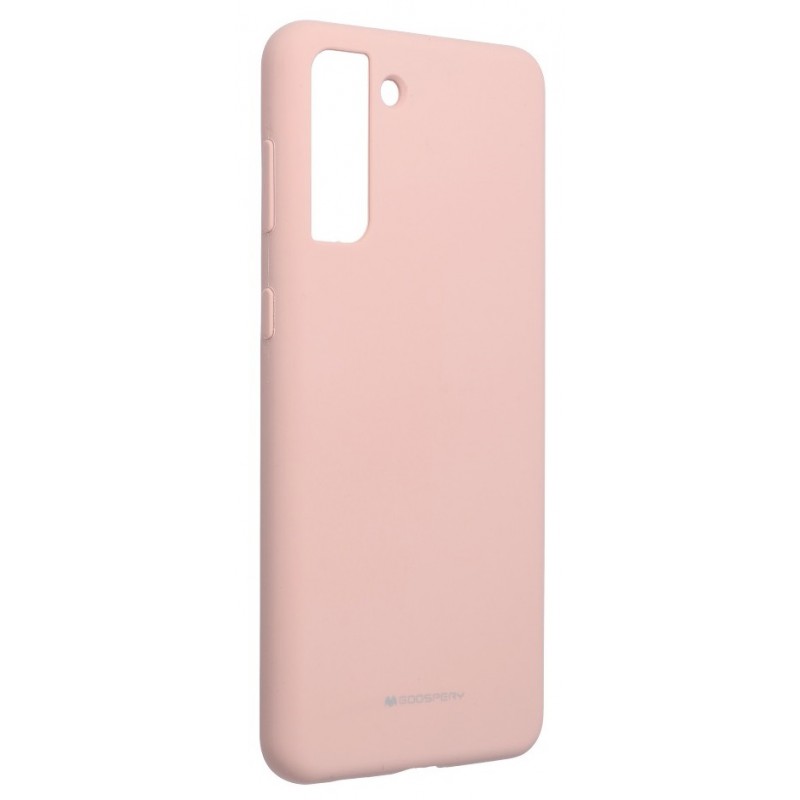 Θήκη Mercury Silicon Cover Soft touch/feeling Samsung Galaxy S21 G990 Pink