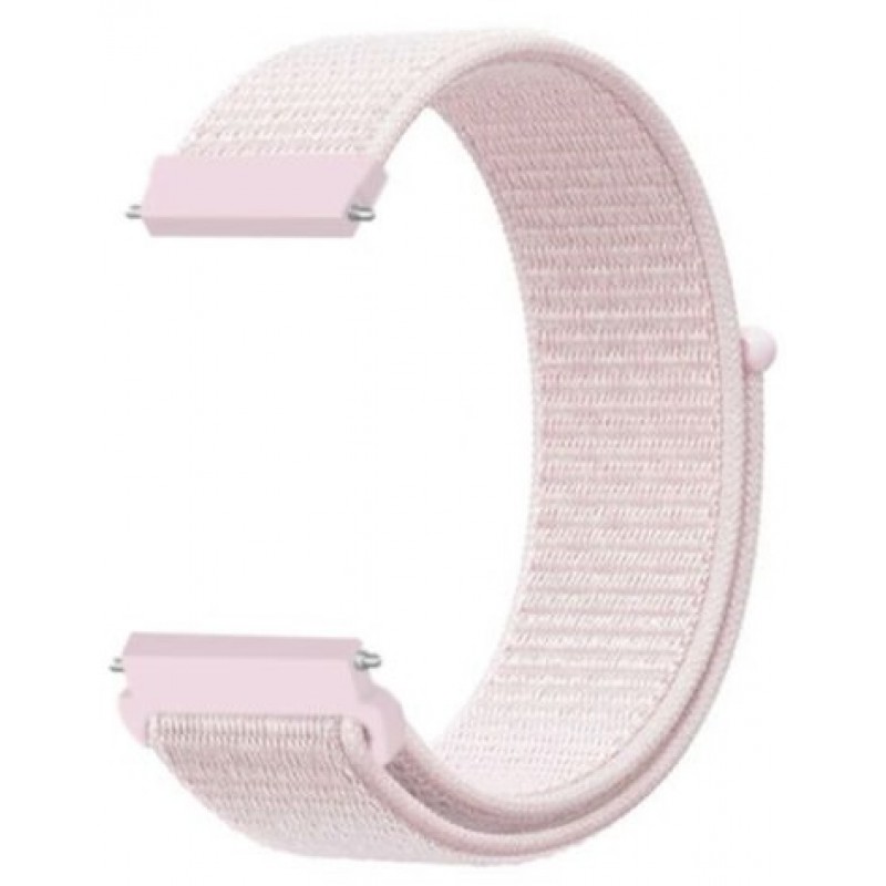 Ανταλλακτικό λουράκι QuickFit Nylon Light Pink για Samsung Galaxy Watch3(45mm)/Watch(46mm)/Huawei Watch 3 (46mm)/ Watch 3 Pro (48mm)/GT 2/Pro/Honor GS Pro/Amazfit GTR 3 (46mm)/GTR 3 Pro/GTR(47mm)/ Stratos 3(48mm) (22mm)