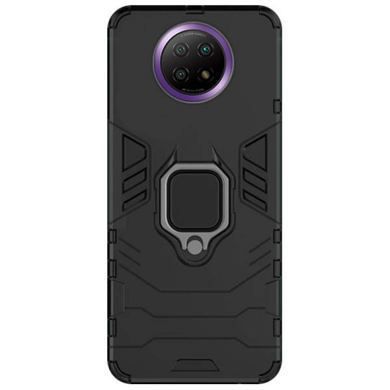 Θήκη Ring Armor Magnetic Stand Xiaomi Redmi Note 9T Shockproof Black
