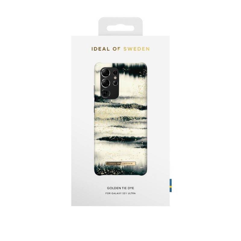 Θήκη iDeal of Sweden Samsung Galaxy S21 Ultra 5G G988 Golden Tie Dye