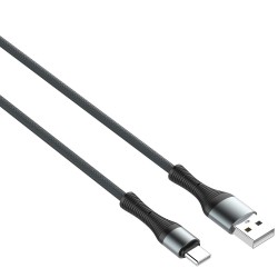 Καλώδιo Data Ldnio Braided LS402 PD Fast Data USB-A to Type-C 2m Black