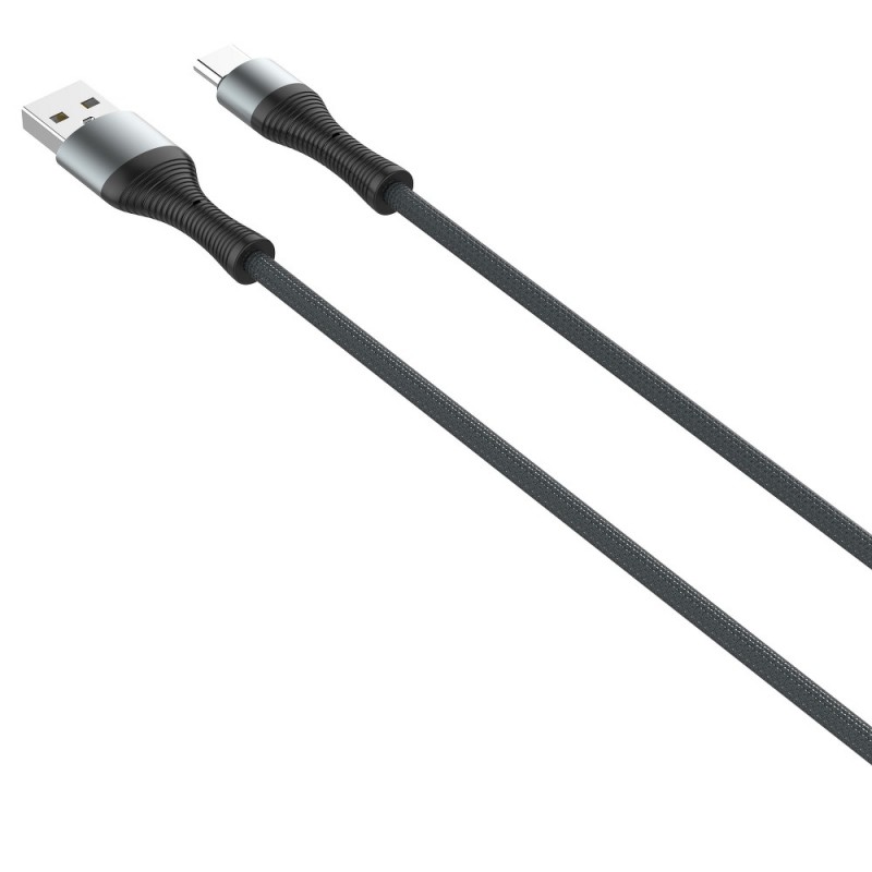 Καλώδιo Data Ldnio Braided LS402 PD Fast Data USB-A to Type-C 2m Black