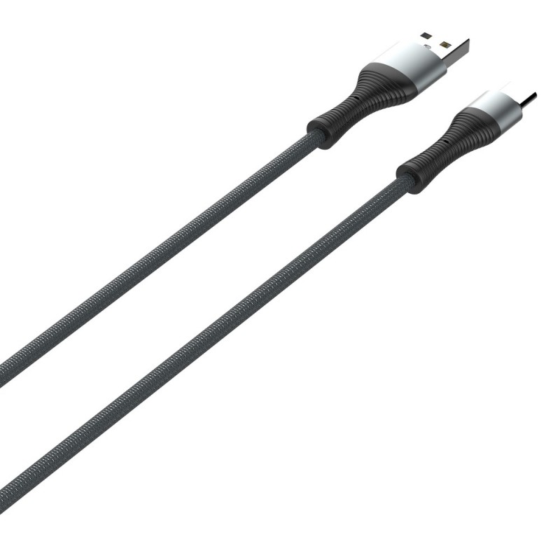 Καλώδιo Data Ldnio Braided LS402 PD Fast Data USB-A to Type-C 2m Black