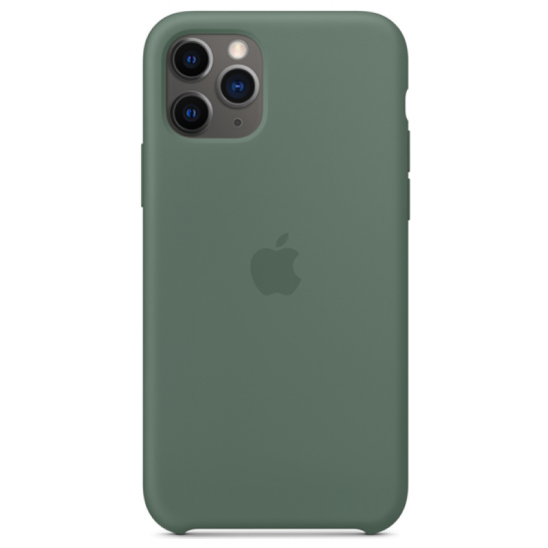 Θήκη Liquid Silicone Cover Apple iPhone 11 Pro Max (6.5") Pine Green (Original)