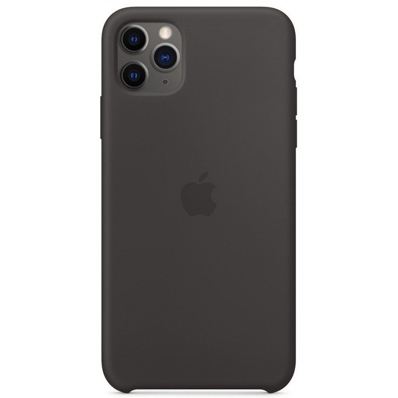 Θήκη Liquid Silicone Cover Apple iPhone 11 Pro Max (6.5") Black (Original)