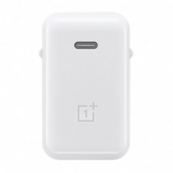 Φορτιστής Ταξιδίου OnePlus Warp Wall Quick Charge 65W/6.5A (WC065A31JH) White + Καλώδιο Data D307 Type-C (Original Bulk)