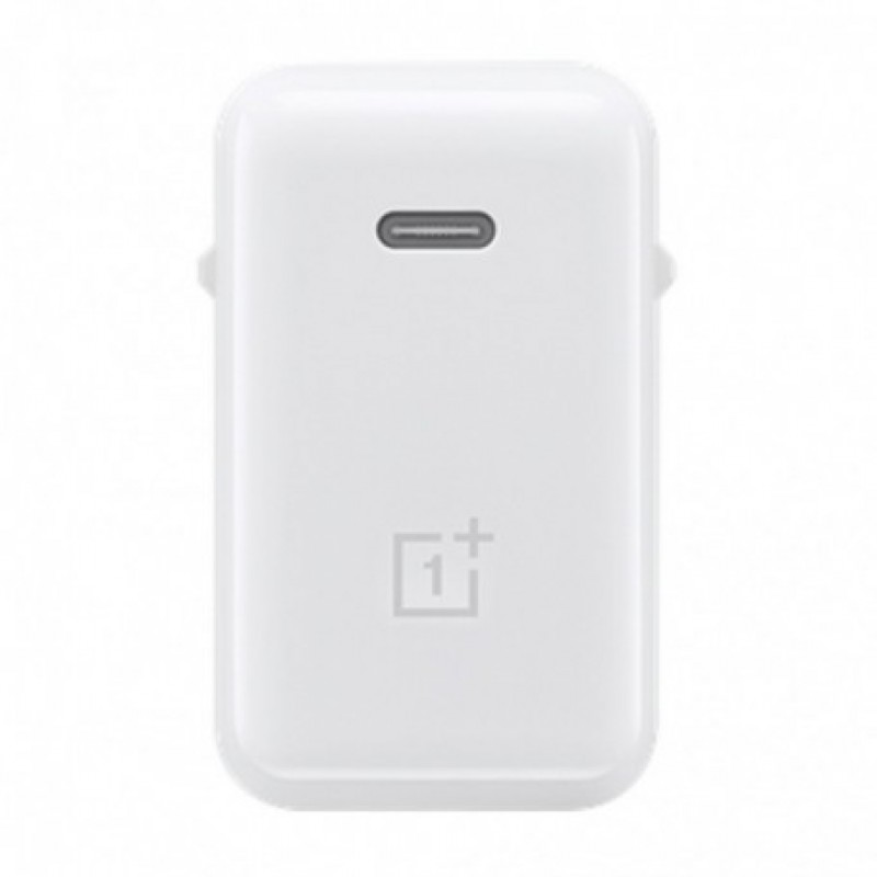 Φορτιστής Ταξιδίου OnePlus Warp Wall Quick Charge 65W/6.5A (WC065A31JH) White + Καλώδιο Data D307 Type-C (Original Bulk)