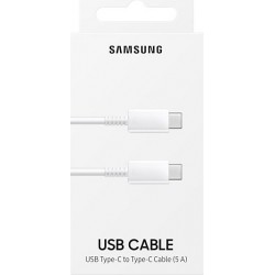 Καλώδιο Data Samsung EP-DN975BWEGWW Type-C to Type-C 5A/100W White 1m (Original Bulk)