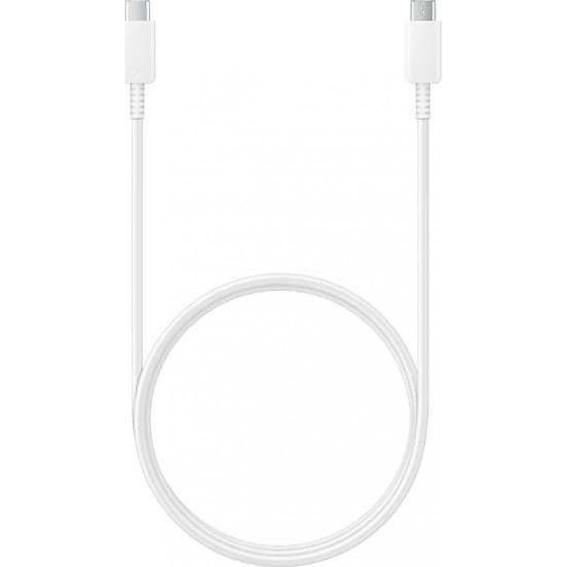Καλώδιο Data Samsung EP-DN975BWEGWW Type-C to Type-C 5A/100W White 1m (Original Bulk)