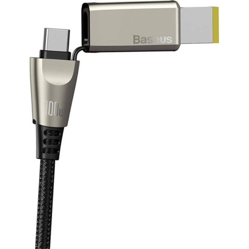 Καλώδιο Baseus Flash Series 2in1 2x Type-C & Lenovo DC Adaptor Cable 2m Black (CA1T2-B01)
