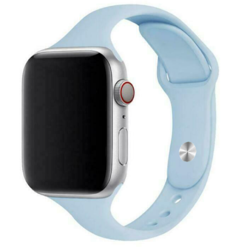 Ανταλλακτικό λουράκι QuickFit Apple Watch 1/2/3/4/5/6/SE/7/8 (42/44/45/49mm) Smoothband Sky Blue