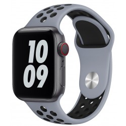 Ανταλλακτικό λουράκι QuickFit Apple Watch 1/2/3/4/5/6/SE/7 (38/40/41mm)  Softband Obsidian Mist/Black