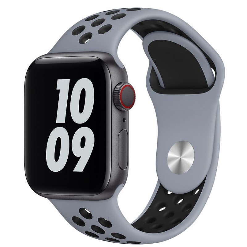 Ανταλλακτικό λουράκι QuickFit Apple Watch 1/2/3/4/5/6/SE/7 (38/40/41mm)  Softband Obsidian Mist/Black