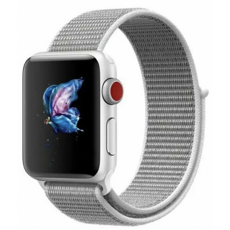 Ανταλλακτικό λουράκι QuickFit Nylon Apple Watch 1/2/3/4/5/6/SE/7 (38/40/41mm) Seashell