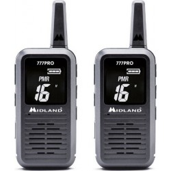 Walkie Talkie Midland 777 Pro Ζεύγος Ασύρματων Πομποδεκτών PMR446/LPD Black Walkie Talkie Midland 777 Pro Ζεύγος Ασύρματων Πομποδεκτών PMR446/LPD Black