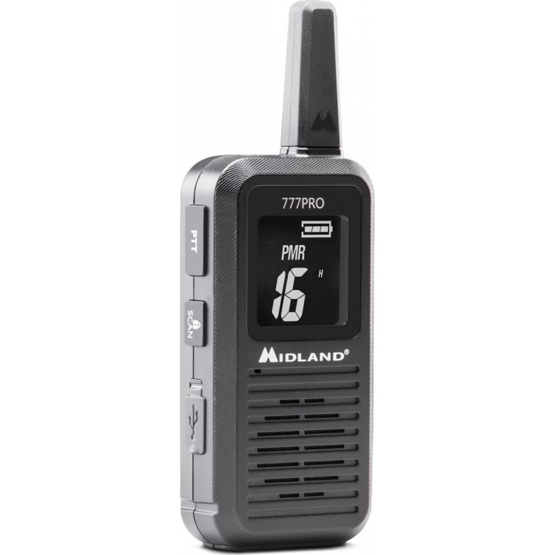 Walkie Talkie Midland 777 Pro Ζεύγος Ασύρματων Πομποδεκτών PMR446/LPD Black Walkie Talkie Midland 777 Pro Ζεύγος Ασύρματων Πομποδεκτών PMR446/LPD Black