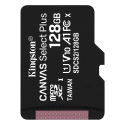 Κάρτα μνήμης Kingston Canvas Select Plus microSDXC Card 128GB cl.10 UHS-I 100MB/s + Adapter