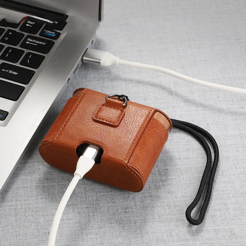 Θήκη Leather Protect Case Sony WF-1000XM3 Brown
