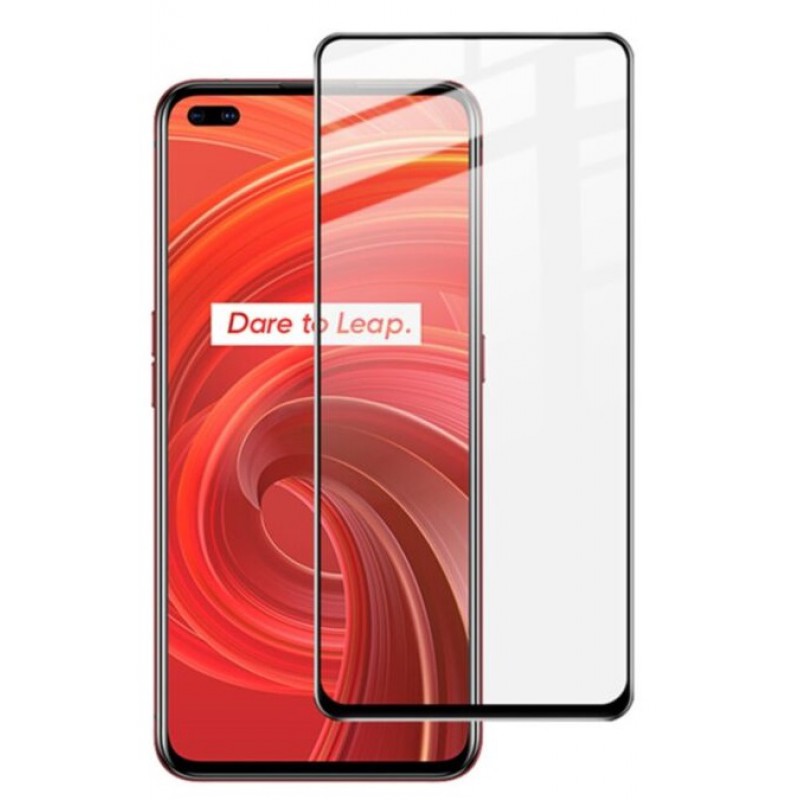 Γυαλί Προστασίας Realme X50 Pro Full Glue Tempered Glass 9H Full Screen Cover AntiCrash / AntiShock  Black