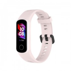 Ανταλλακτικό λουράκι QuickFit  Honor Band 4/5 Smoothband with Black Buckle Sand Pink