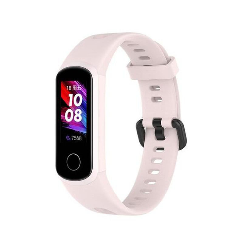 Ανταλλακτικό λουράκι QuickFit  Honor Band 4/5 Smoothband with Black Buckle Sand Pink