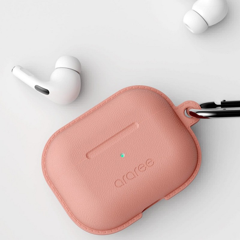 Θήκη Leather Araree Pops Apple Airpods Pro 1 / 2 Flamingo Θήκη Leather Araree Pops Apple Airpods Pro 1 / 2 Flamingo