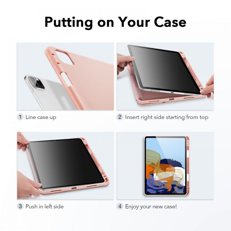 Θήκη Esr Rebound Pencil Apple iPad Pro 11" (2018/2020/2021) Rose Gold