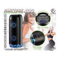 Φορητό Ηχείο RebelTec ΒΤ Partybox Speaker 400 Multimedia Speaker, Bluetooth, FM Radio, USB Black