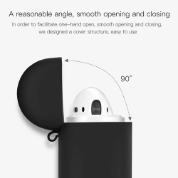 Θήκη Airpods 3 Silicone Silicone Protective Cover with Carabiner Black