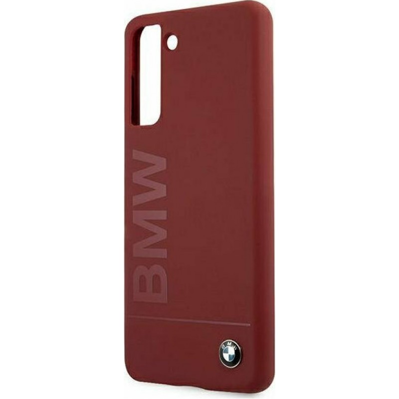 Θήκη BMW Signature Silicone Hard Cover Samsung Galaxy S21 5G G991 Red