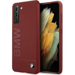 Θήκη BMW Signature Silicone Hard Cover Samsung Galaxy S21 5G G991 Red