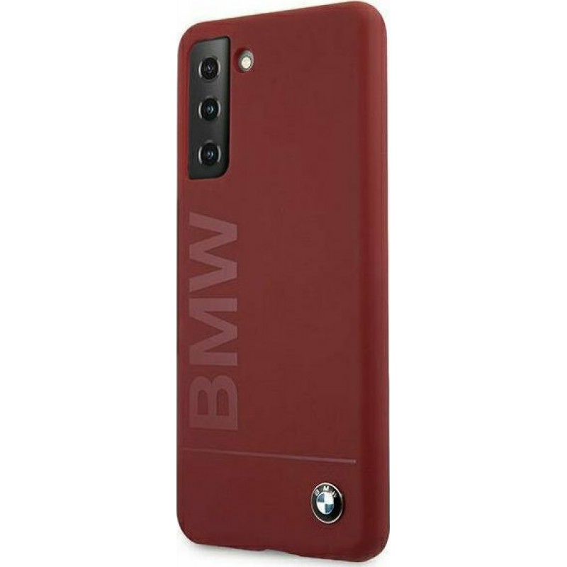 Θήκη BMW Signature Silicone Hard Cover Samsung Galaxy S21 5G G991 Red