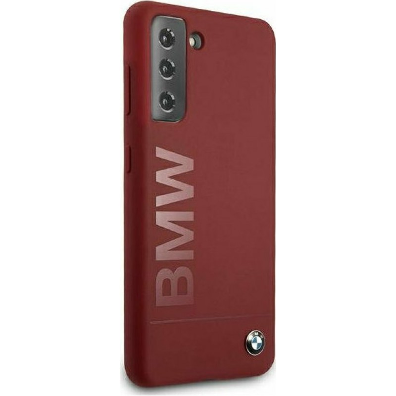 Θήκη BMW Signature Silicone Hard Cover Samsung Galaxy S21 5G G991 Red