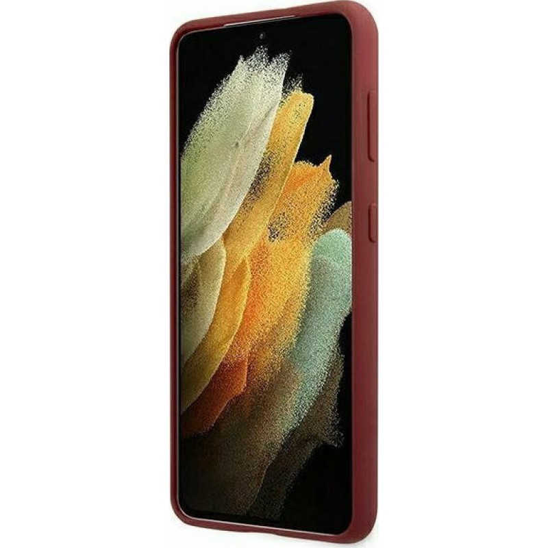 Θήκη BMW Signature Silicone Hard Cover Samsung Galaxy S21 5G G991 Red