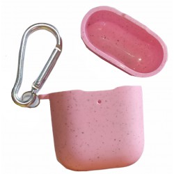 Θήκη TPU Protective Cover Apple Airpods/Airpods 2 Wheat Straw Type Hot Pink Θήκη TPU Protective Cover Apple Airpods/Airpods 2 Wheat Straw Type Hot Pink