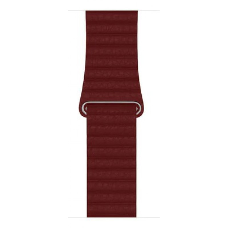 Ανταλλακτικό λουράκι QuickFit Leather Loop Sport  Samsung Galaxy Watch3(45mm)/Watch(46mm)/Huawei Watch 3 (46mm)/ Watch 3 Pro (48mm)/GT 2/Pro/Honor GS Pro/Amazfit GTR 3 (46mm)/GTR 3 Pro/GTR(47mm)/ Stratos 3(48mm)Wine Red (22mm)