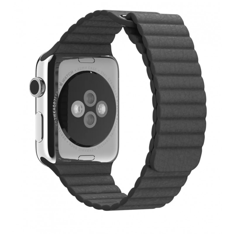 Ανταλλακτικό λουράκι Leather Loop Sport QuickFit Apple Watch 1/2/3/4/5/6/SE/7/8 (42/44/45/49mm) Grey