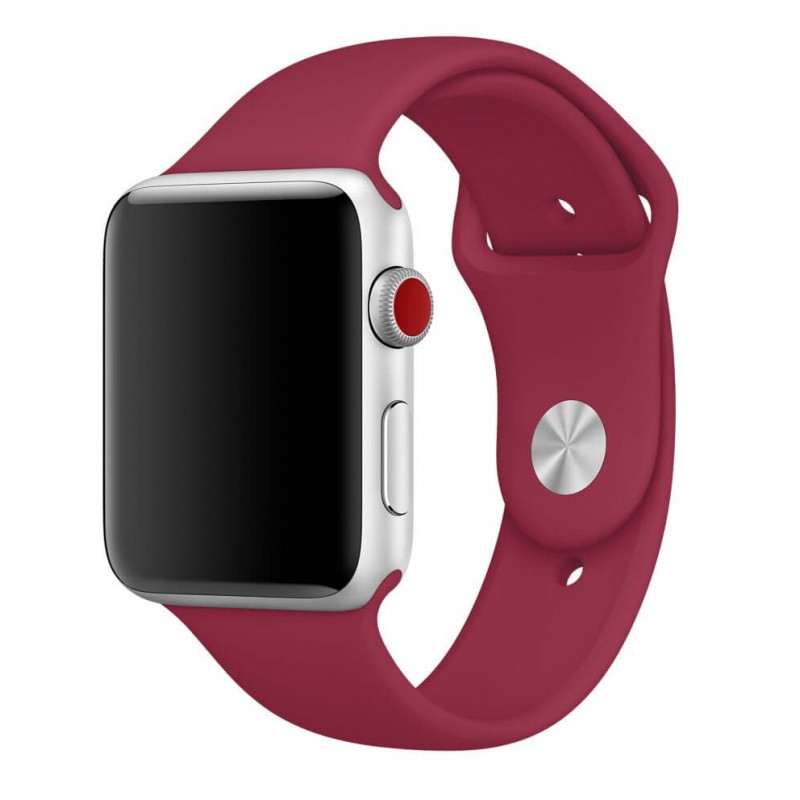Ανταλλακτικό λουράκι QuickFit Apple Watch 1/2/3/4/5/6/SE/7 (38/40/41mm) Smoothband Wine Red