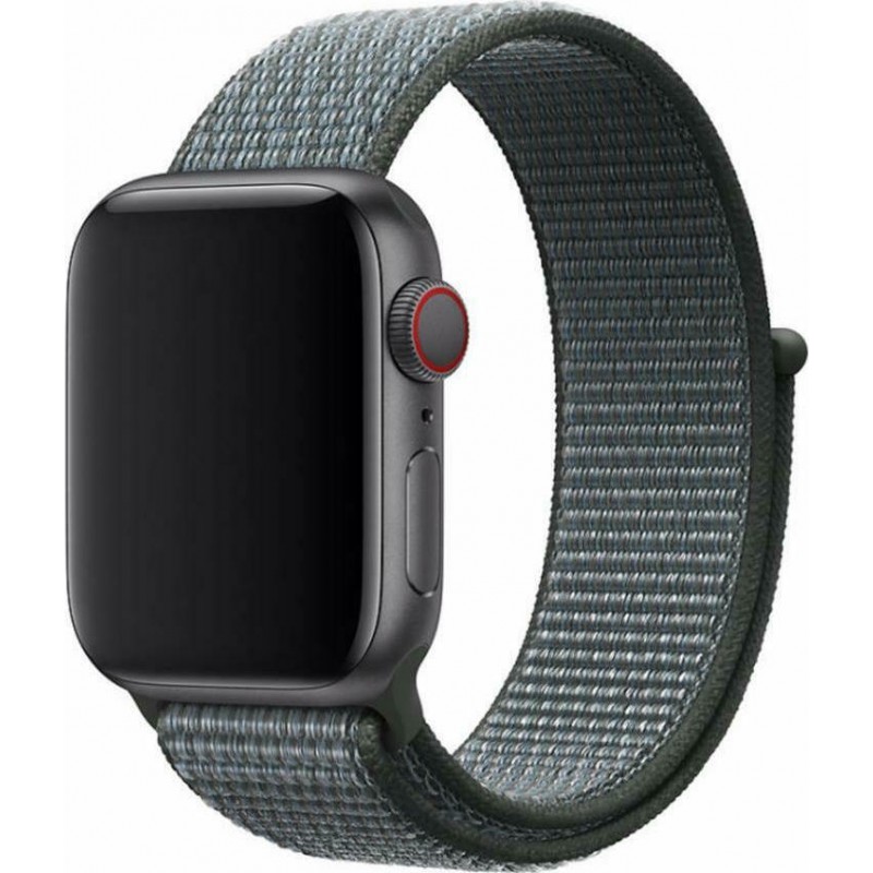 Ανταλλακτικό λουράκι QuickFit Nylon Apple Watch 1/2/3/4/5/6/SE/7 (38/40/41mm) Storm Grey
