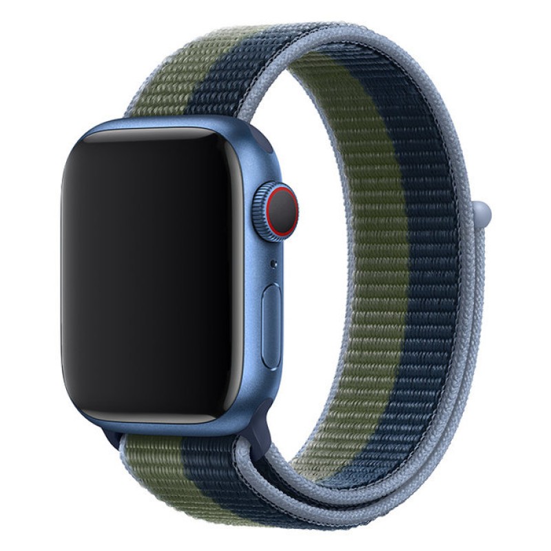 Ανταλλακτικό λουράκι QuickFit Nylon Apple Watch 1/2/3/4/5/6/SE/7/8 (42/44/45/49mm) Moss Green