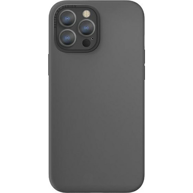 Θήκη Real Smooth Silicone Apple iPhone 13 Pro Max (6.7") Graphite