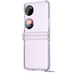 Θήκη PC Acrylic & Velvet Pouch Huawei P50 Pocket Clear