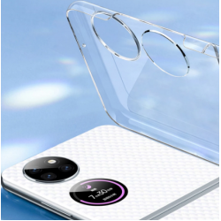 Θήκη PC Acrylic & Velvet Pouch Huawei P50 Pocket Clear