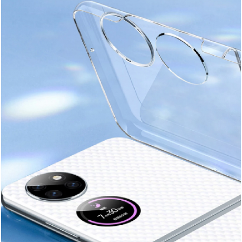 Θήκη PC Acrylic & Velvet Pouch Huawei P50 Pocket Clear