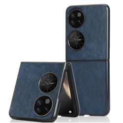 Θήκη Porsche Pattern Genuine Leather & Velvet Pouch Huawei P50 Pocket Blue