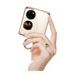 Θήκη TPU Electroplated Ring Huawei P50 Pocket Black