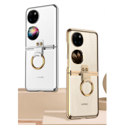Θήκη TPU Electroplated Ring Huawei P50 Pocket Black